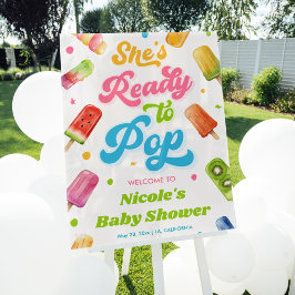 Klaar voor Pop Baby shower Welkom Acryl Bord