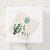 Klaar voor Pop Blue Balloon Baby shower Bedankjes Labels (In situ)