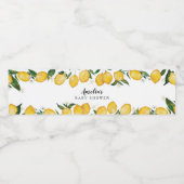 Klaar voor Pop, citroenvormig baby shower Waterfles Etiket (Enkel label)