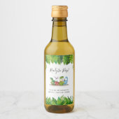 Klaar voor Pop, Dinosaur het baby shower Wijn Etiket (Voorkant)