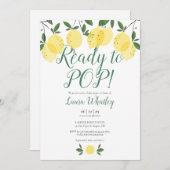 Klaar voor POP Lemons Baby shower Kaart (Voorkant / Achterkant)