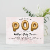 Klaar voor POP! Modern Baby shower Kaart (Staand voorkant)