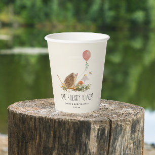 Klaar voor Pop paddenstoelen Eelballonmeisje Papieren Bekers