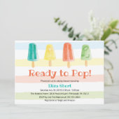 Klaar voor Pop Popsicle Summer Baby shower Kaart (Staand voorkant)