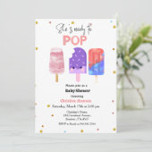 Klaar voor pop Populair baby shower Kaart (Staand voorkant)