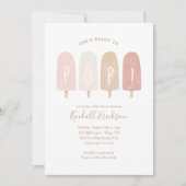 Klaar voor Pop Roze Popsicle Baby shower Kaart (Voorkant)