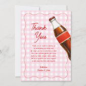 Klaar voor Pop Soda Pop Baby shower Bedankkaart (Voorkant)