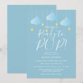 Klaar voor Pop Twinkle Twinkle Baby shower Kaart (Voorkant / Achterkant)