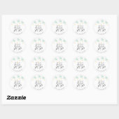 Klaar voor POP Twinkle Twinkle Baby shower Ronde Sticker (Vel)
