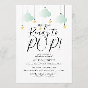 Klaar voor Pop Twinkle Twinkle Neutral Baby shower Kaart
