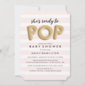 Klaar voor Pop | Uitnodiging tot Baby shower (Voorkant)