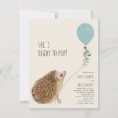 Klaar voor Pop van het Baby shower van een hedele  Kaart (Voorkant)