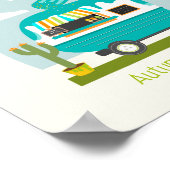 Klaar voor Pop van Ice Pop Truck Boy Baby shower Poster (Hoek)