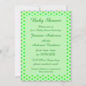 Klaar voor Pop Zwangere groene doperwt Baby shower Kaart (Achterkant)