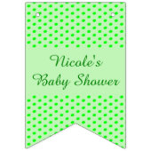 Klaar voor Pop Zwangere groene doperwt Baby shower Vlaggetjes (Tweede vlag)