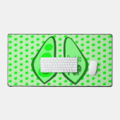 Klaar voor Pop Zwangere groene erwt Bureaumat (Keyboard & Muis)