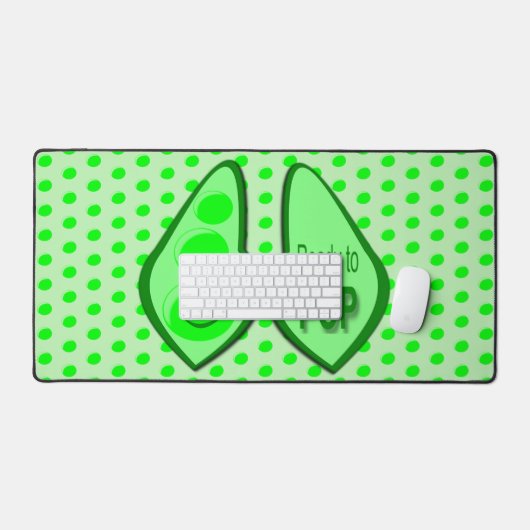 Klaar voor Pop Zwangere groene erwt Bureaumat (Keyboard & Muis)