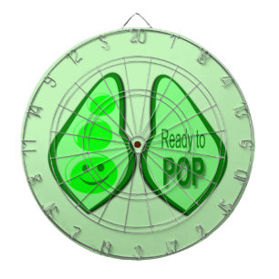 Klaar voor Pop Zwangere groene erwt Dartbord