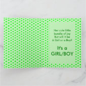 Klaar voor Pop Zwangere groene erwt Kaart (Binnen)