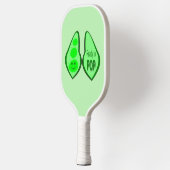 Klaar voor Pop Zwangere groene erwt Pickleball Paddle (Links)