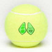 Klaar voor Pop Zwangere groene erwt Tennisballen (Achterkant)