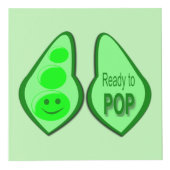 Klaar voor Pop Zwangere groene erwtenfoto Upload Kubus (Voorkant)