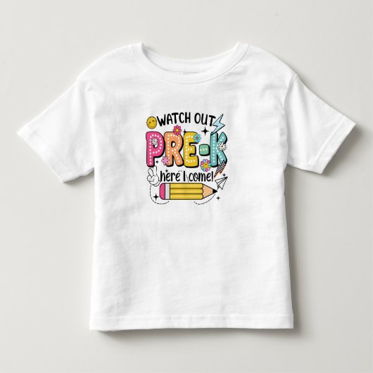 Klaar voor Pre-K Avontuur! Kinder Shirts (Voorkant)
