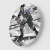 Klaar voor Puck-Ice Hockey Player Grote Klok (Hoek)