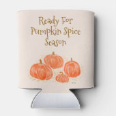 Klaar voor Pumpkin Spice Season Waterverf Pumpkin Blikjeskoeler (Achterkant)