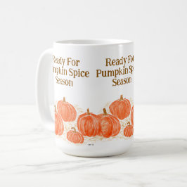 Klaar voor Pumpkin Spice Season Waterverf Pumpkin Koffiemok