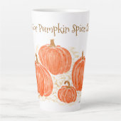 Klaar voor Pumpkin Spice Season Waterverf Pumpkin Latte Mok (Voorkant)