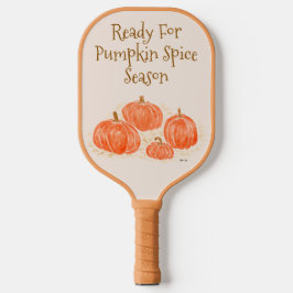Klaar voor Pumpkin Spice Season Waterverf Pumpkin Pickleball Paddle