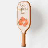 Klaar voor Pumpkin Spice Season Waterverf Pumpkin Pickleball Paddle (Links)