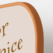 Klaar voor Pumpkin Spice Season Waterverf Pumpkin Pickleball Paddle (Links Detail)