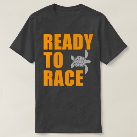 Klaar voor Race Turtle Racing Team Funny Turtle Lo T-shirt (Design voorkant)