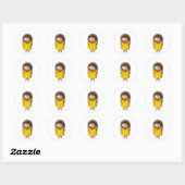 Klaar voor regen ronde sticker (Vel)