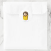Klaar voor regen ronde sticker (Tas)