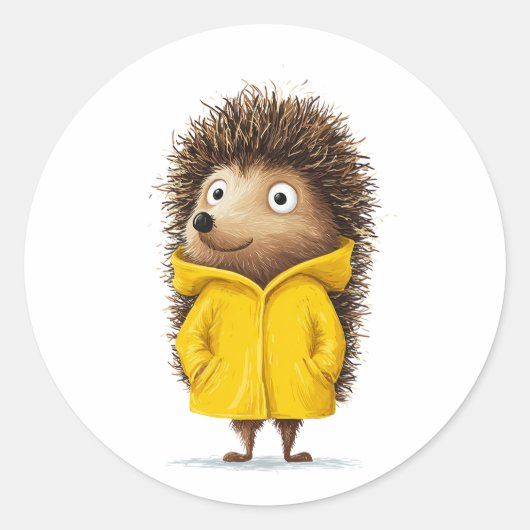 Klaar voor regen ronde sticker (Voorkant)