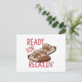 Klaar voor Relaxin Briefkaart (Staand voorkant)