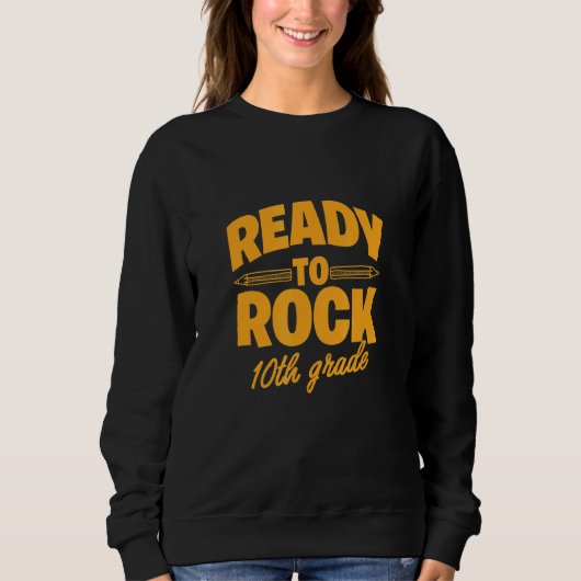 Klaar voor Rock 10th Grade Trui (Voorkant)