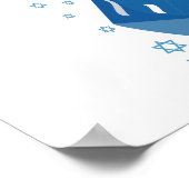 Klaar voor Rock Hanukkah Funny Jewish Holiday Gift Poster (Hoek)