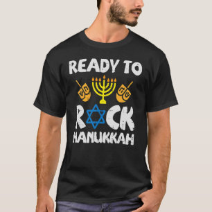 Klaar voor Rock Hanukkah Toddler Boys Pajamas Chan T-shirt