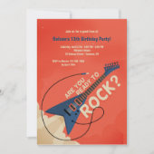 Klaar voor Rock Invitation Kaart (Voorkant)
