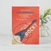 Klaar voor Rock Invitation Kaart (Staand voorkant)
