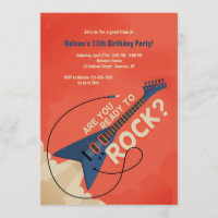 Klaar voor Rock Invitation