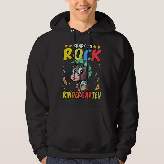 Klaar voor Rock Kindergarten Hoodie (Voorkant)