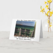 KLAAR VOOR ROCK OF ROCK/ROLL "SISTER" KAART (Gele Bloem)