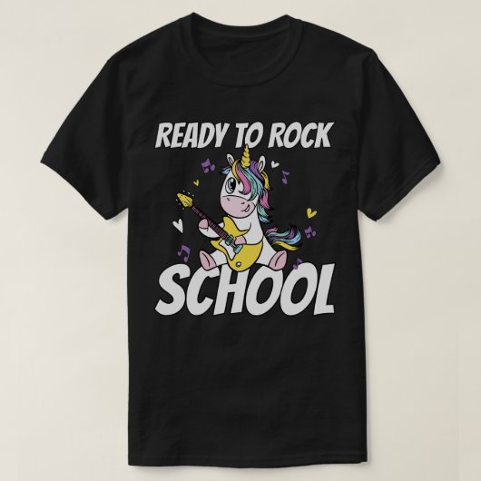 Klaar voor Rock School 1 T-shirt (Design voorkant)
