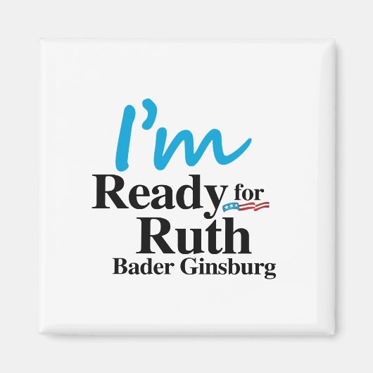 Klaar voor Ruth Bader Ginsburg 2016 Magneet (Voorkant)