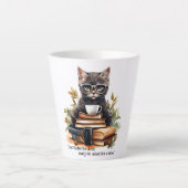 Klaar voor school als een baas latte mok (Voorkant)